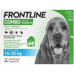 FRONTLINE COMBO Hund & Heim gegen Zecken Flöhe Larven 10-20 kg