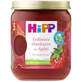 HiPP Früchte Erdbeere Himbeere in Apfel 6 x 160 g