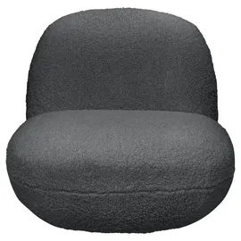 Stella Trading Mid.you Sessel, Anthrazit, Textil, 85x70x99 cm, Made in EU, Sitzfläche 360° drehbar, Wohnzimmer, Sessel, Sonstige Sessel