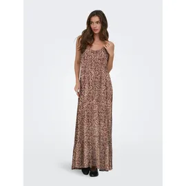 Only Spaghettikleid Sommerkleid Braun L