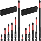 (12)-teiliges Magnetisches Schraubendreher-bit-halter-set, Rutschfester Kreuzschlitz-schraubendreher-bit, Multifunktionaler Magnetischer Schraubendreher-bit Für