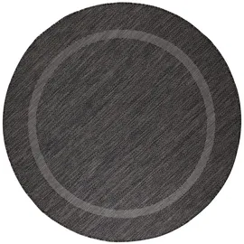 KADIMA DESIGN Küchenteppich Uni Robust 120 x 120 cm Schwarz