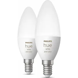 Philips Hue White & Color Ambiance E14 470 lm 5,3 W Doppelpack