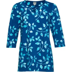 Baumwoll-Shirt, Muster blau, 44/46