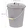Relaxdays Ascheeimer Holz Metall 35,5 x 42 cm grau