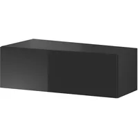 99rooms Vago SLATE I Schrank Schwarz Matt Schwarz Hochglanz