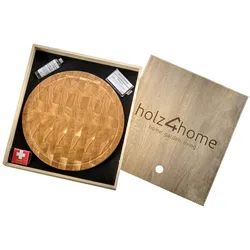 Premium Schneidebrett-Set - Eiche - Ø 40cm