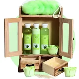 Brubaker Cosmetics Bade- und Pflegeset Aloe Vera im Holzschrank