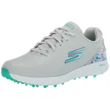 SKECHERS Damen Max Arch Fit Golfschuh Sneaker, Gray Floral Waterproof, 39 EU - 39 EU