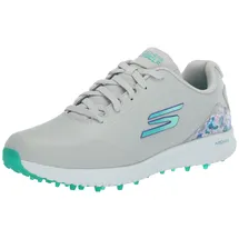 SKECHERS Damen Max Arch Fit Golfschuh Sneaker, Gray Floral Waterproof, 39 EU - 39 EU