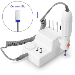 JSDA® Nagelfräser elektrisch JD6MW 0-25000 U/Min mit Premium Keramik Bit für Maniküre Pediküre