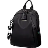 Rucksack - Wasserdichter Rucksack - Stilvoller Komfort - Urbaner Chic - Boho - Vielseitige Tragbarkeit - Verstellbare Gurte - Organisierte Aufbewahrun - Schwarz