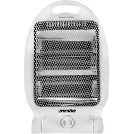 Mesko Halogen-Strahlungsheizung Mesko 800Watt Heizung Kippschutz Halogen Heizgerät - Weiß