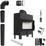 Kamineinsatz KRATKI FLOKI S 8 kW fi 160 Rohrset