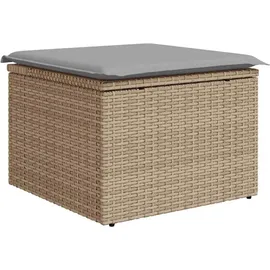 vidaXL Garten Essgruppe 6-tlg. Beige/Hellgrau