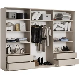 masseno Schwebetürenschrank TAVI 250 x 205 x 60 cm Gelb