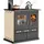 prometey ltd Küchenofen Holzherd ECO LUX INOX, Edelstahlbackfach, creme linke Version