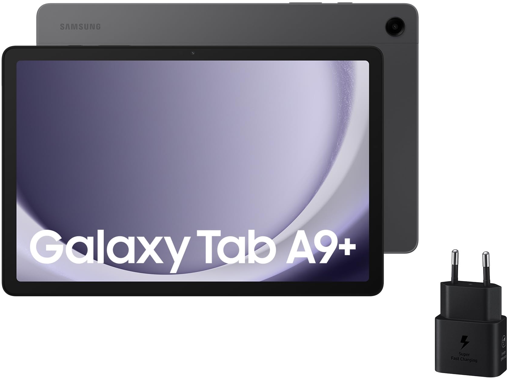 Samsung Galaxy Tab A9+ Android-Tablet, 128 GB Speicher, WLAN, 27,9 cm (11 Zoll) Display, 3D-Sound, Grau (spanische Version)