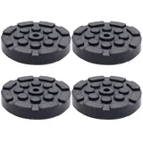 Wohnmobil Nivellier Pads, Gummi Wagenheber Pad Runde, 120mm Wagenheberauflage für Wagenheber und Hebebühnen 4 Stück