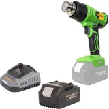 PROCRAFT PH24bb Akku Heißluftpistole 20 V 50 - 550 °C + 1x Akku 4,0 Ah + Ladegerät