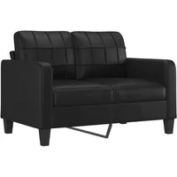 vidaXL 2-Sitzer-Sofa Schwarz 120 cm Kunstleder