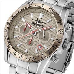 FIREFOX  - CHRONOGRAPH SKY COMMANDER - blatt silbergrau / 43 MM