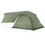 Naturehike Ango Zelt Pop up Zelte 3 Person 4 Person Camping Zelt Wasserdicht Winddicht Einfacher Aufbau Automatikzelt für Camping, Wandern, Outdoor