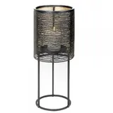 Lambert - Kerzensäule, Kerzenständer - Hiroko - Eisen - schwarz - (ØxH) 31 x 77 cm