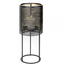 Lambert - Kerzensäule, Kerzenständer - Hiroko - Eisen - schwarz - (ØxH) 31 x 77 cm