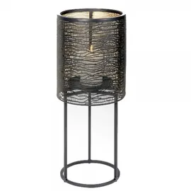 Lambert - Kerzensäule, Kerzenständer - Hiroko - Eisen - schwarz - (ØxH) 31 x 77 cm