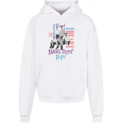 Kapuzensweatshirt MERCHCODE "Merchcode Herren Backstreet Boys - INBYH Ultra Heavy Hoody", Herren, Gr. 5XL, weiß, 100% Baumwolle, bedruckt, Langarm, Sweatshirts