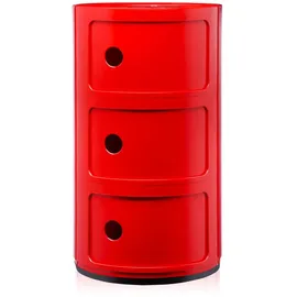 Kartell Componibili Standcontainer 32 x 32 x 58 cm rot