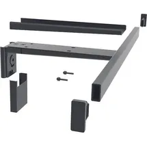 Peka Kleiderstange Pecasa Stahlblech mit Feinstruktur schwarz