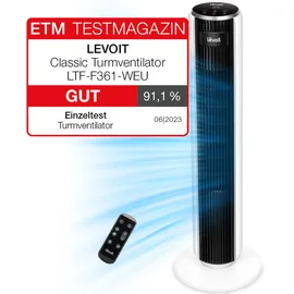 Levoit LFT-F361-WEU Classic Turmventilator weiß