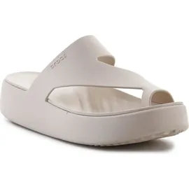 Crocs Getaway Platform Toe Loop Badesandalen Sandstone 39-40