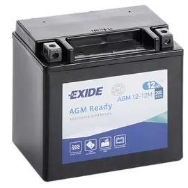 Exide Agm12-12m Agm-batterie - Black - One Size