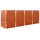 vidaXL Mülltonnenbox für 4 Tonnen 276,5 x 77,5 x 115,5 cm orange