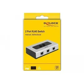DeLock Switch RJ45 10/100/1000 2 port manual bidirectional