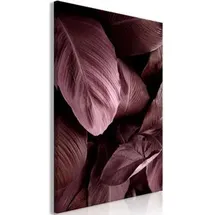 Artgeist Wandbild Velvet Leaves, Leinwand, Hochformat, 80 x 120 cm