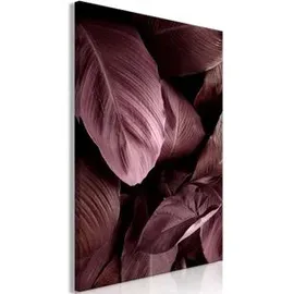 Artgeist Wandbild Velvet Leaves, Leinwand, Hochformat, 80 x 120 cm