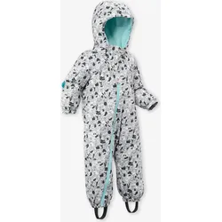 Schneeanzug Skianzug Baby - 500 Warm Lugiklip grau mit Print Gr. 98 - 3 Jahre