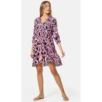 pm selected Tunikakleid Strandkleid Rosa/Schwarz Einheitsgröße