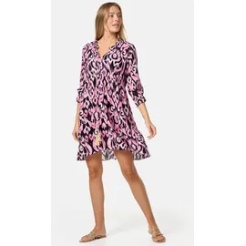 pm selected Tunikakleid Strandkleid Rosa/Schwarz Einheitsgröße