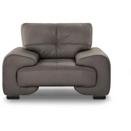beautysofa RELAXSESSEL Omega aus Kunstleder, Hellbraun
