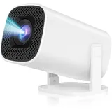 Mini Beamer Unterstützt 4K 1080P,2026 Tragbarer Smart Projektor mit WiFi 6 und BT 5, Automatische Trapezkorrektur, Mini Projektor 180° Drehung Beamer für Heimkino/Outdoor für Handy/HDMI/Laptop