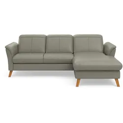 Ecksofa SIT & MORE "Romero L-Form", grau, B:245cm H:91cm T:178cm, 100% Polyester, Sofas, wahlweise mit oder ohne Relax-Funktion, Bettfunktion, Bettkasten