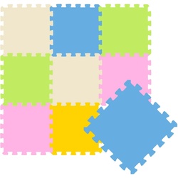 LittleTom Puzzlematte Baby Puzzlematte ab 0 Kinder Spielmatte Matte, Krabbelmatte Weichbodenmatte bunt