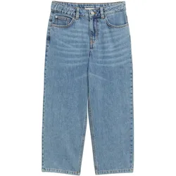 5-Pocket-Jeans TOM TAILOR, Jungen, Gr. 152, N-Gr, blau (light stone blau denim), Denim/Jeans, Obermaterial: 100% Baumwolle. Futter: 100% Baumwolle, modisch, bequem lang, Jeans, Baggy Jeans- mit ausgestelltem Bein