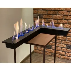 OutInFire CORNER L 700 – Einbau-Eckbrenner/-einsatz für Bioethanol