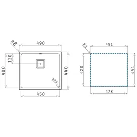 PYRAMIS LUME (45X40) 1B Flachenbündig